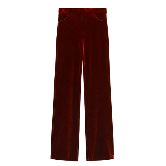 Zara velvet flare pants - Picture 1 of 12
